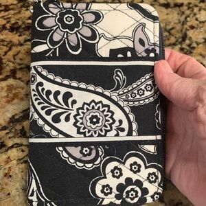 Vera Bradley Black and White Floral Wristlet
